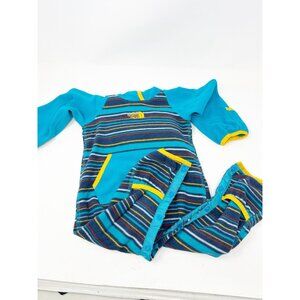 The North Face Infants Glacier One Piece Caribbean Sea Multi Thin Stripe 6-12 M